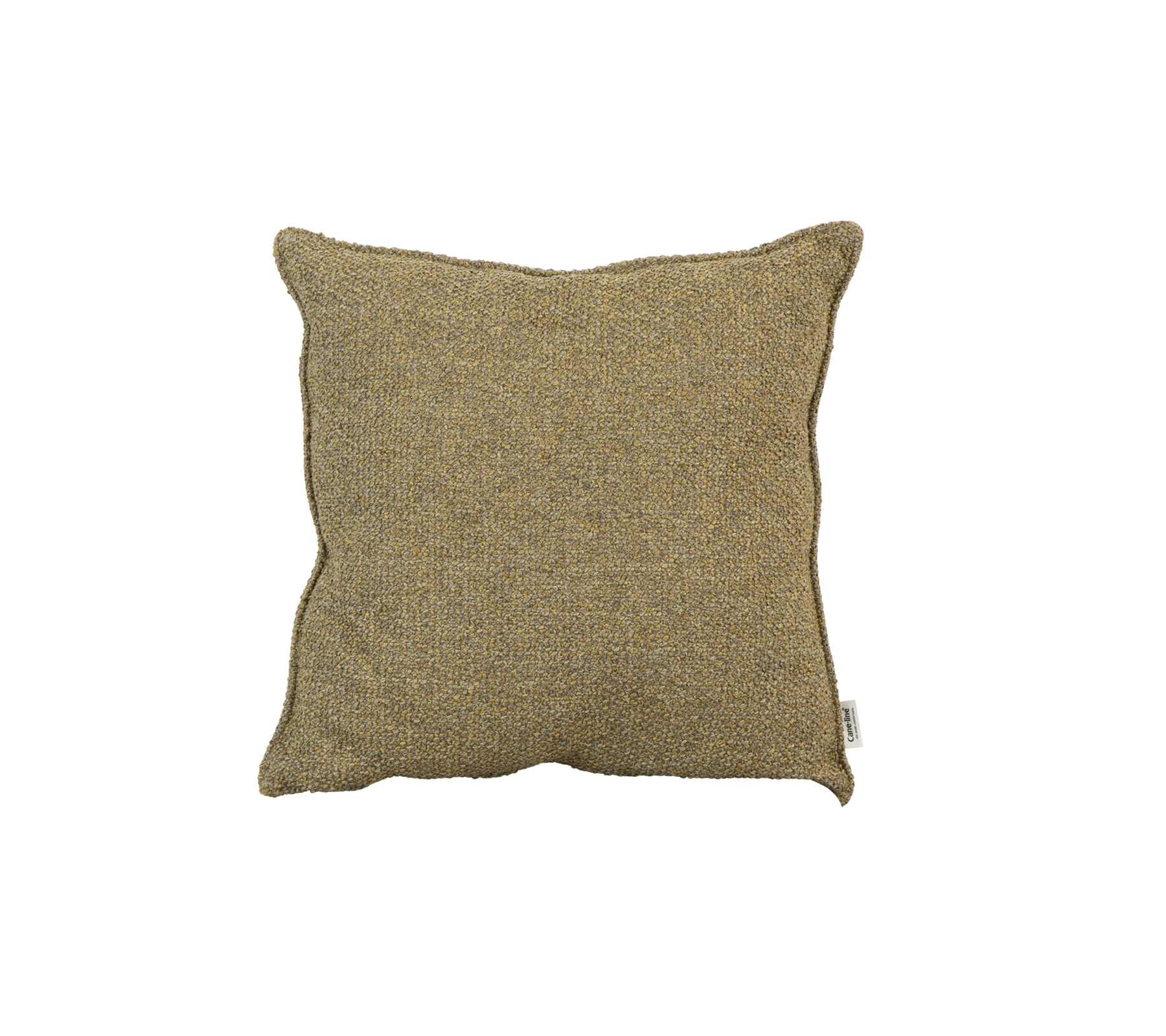 Textureret firkantet pude i en varm, jordnær tone, perfekt til at tilføje komfort og stil til ethvert miljø.
