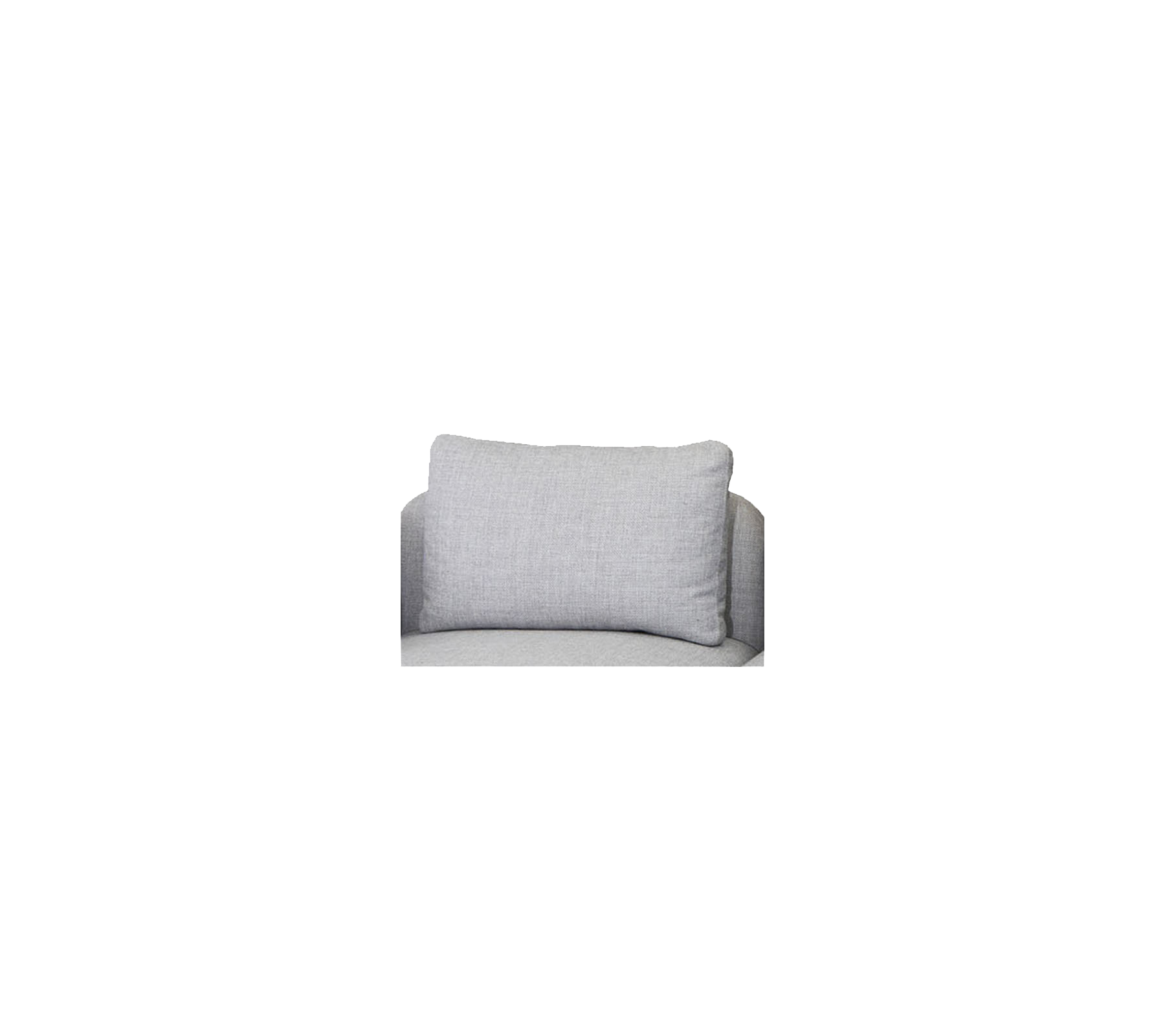 Blød, rektangulær grå pude designet til komfort og stil, med en simpel, moderne æstetik.
