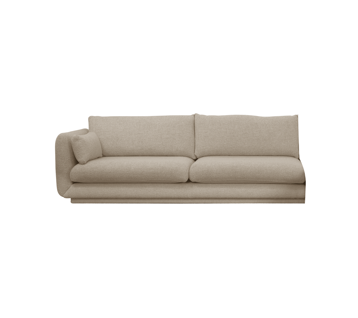 Moderne sandsofa med et luksuriøst design og rummelig siddeplads.