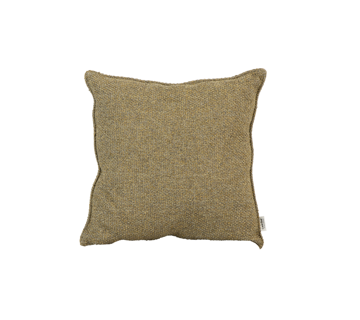 Textureret firkantet pude i en varm, jordnær tone, perfekt til at tilføje komfort og stil til ethvert miljø.