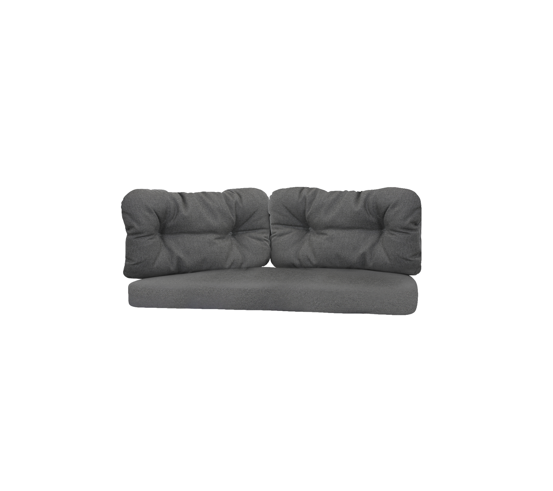 Stilfuld grå sofa med bløde puder og et moderne design, perfekt til at forbedre komforten i ethvert opholdsområde.
