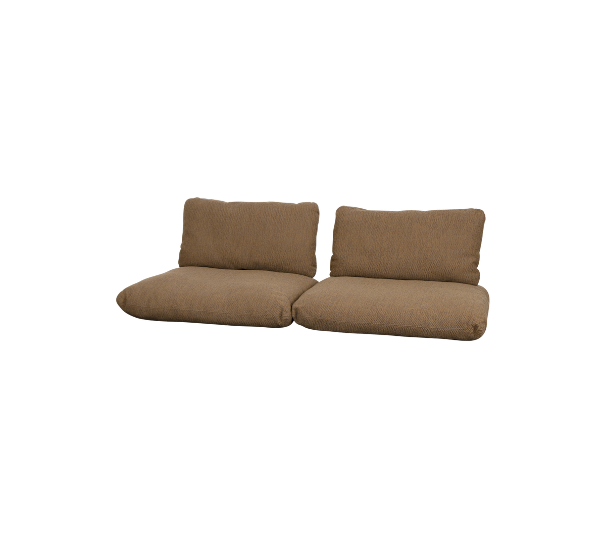 En moderne, brun polstret sofa med bløde puder og et minimalistisk design, perfekt til afslappet siddeplads.