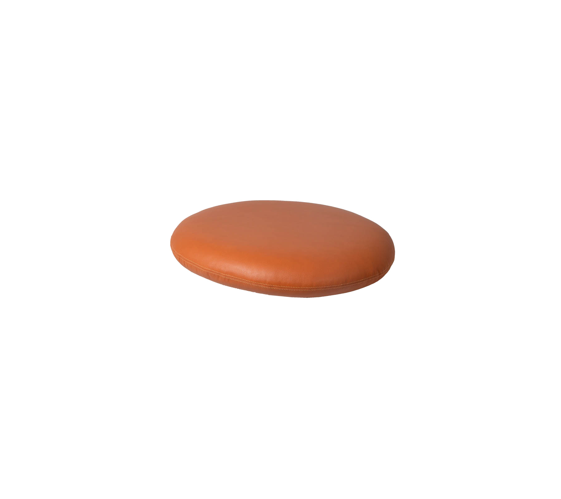 Glat, ovalformet brun pude med en elegant tekstur, ideel til at forbedre komfort og stil i forskellige miljøer.