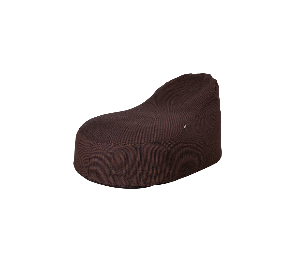 Stilfuld brun bønnesækstol med et glat, moderne design, perfekt til afslapning og hygge.