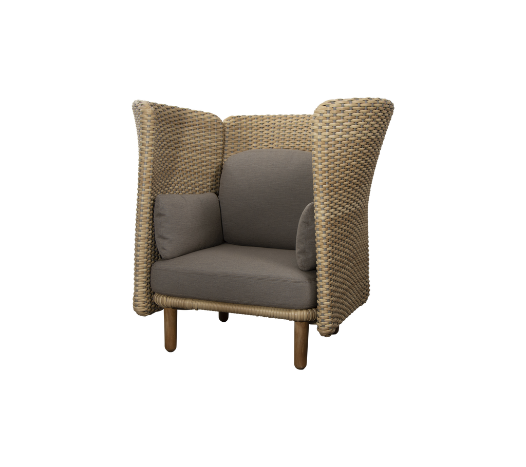 Arch lounge stol m/ høj arm/ryglæn (5)