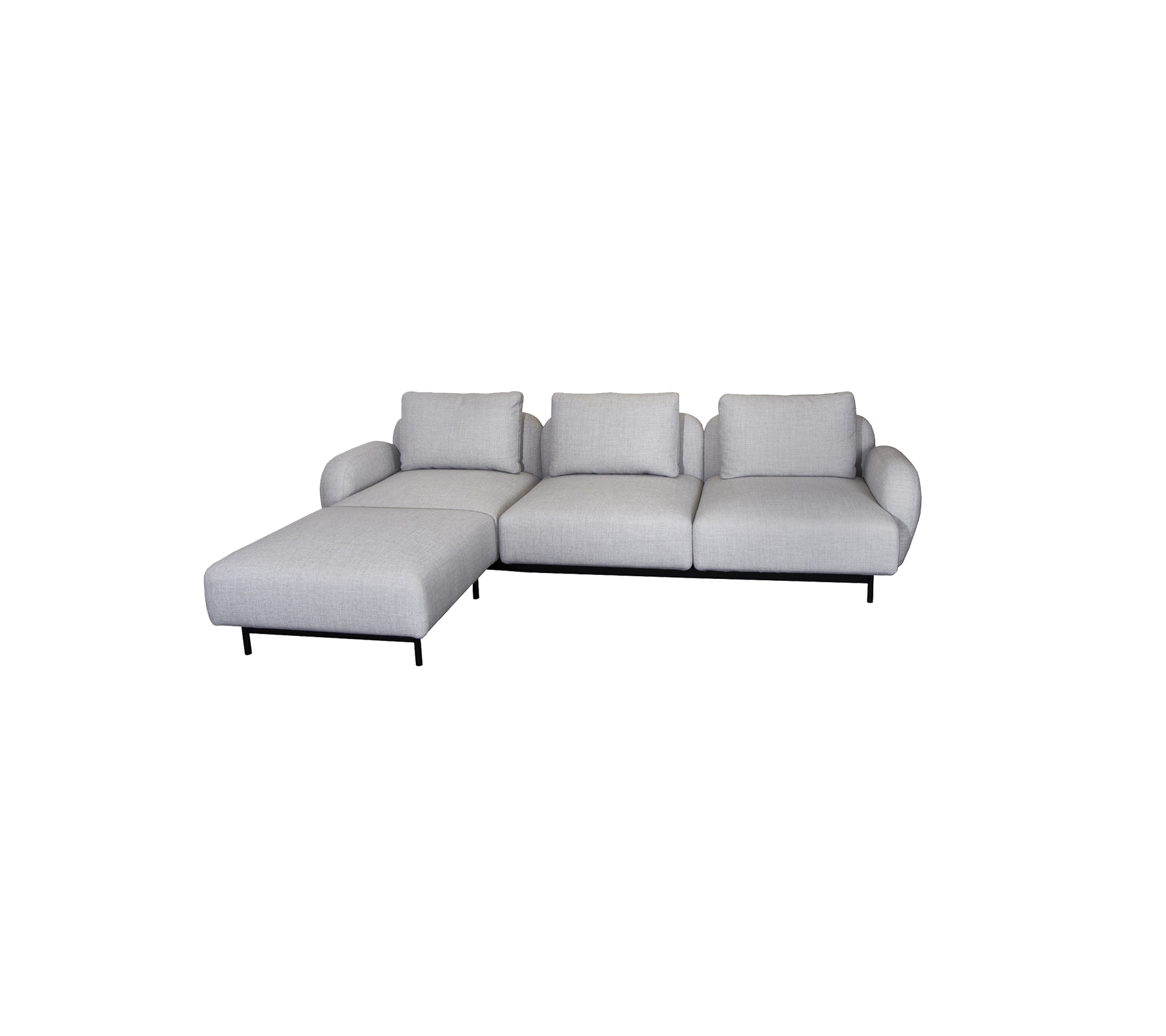 Aura 3. pers. sofa, m/lavt armlæn & chaiselong, højre (2)