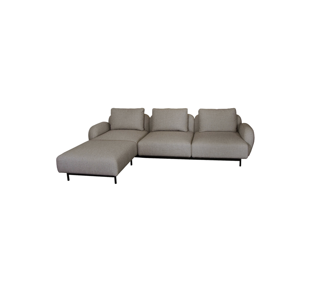 Aura 3. pers. sofa, m/lavt armlæn & chaiselong, højre (2)