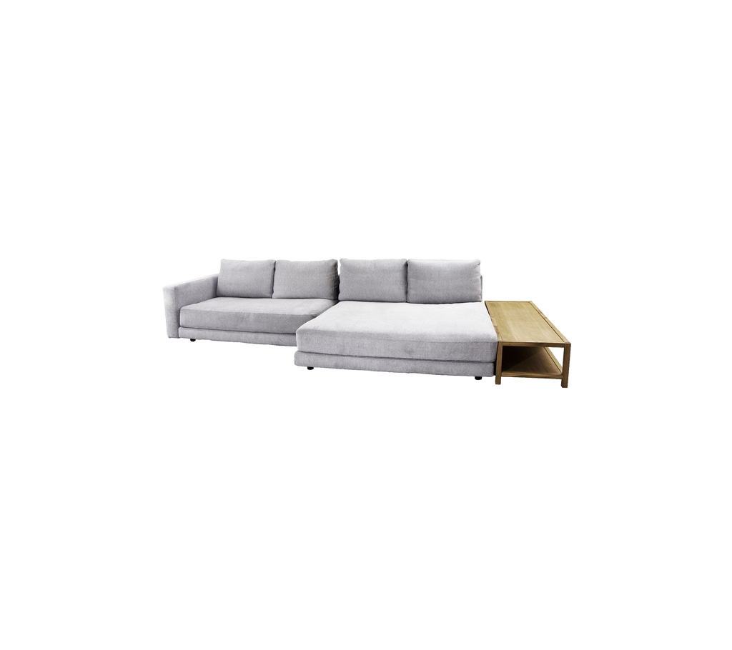 Scale 2-pers. sofa højre m/dobbelt daybed, armlæn og bord