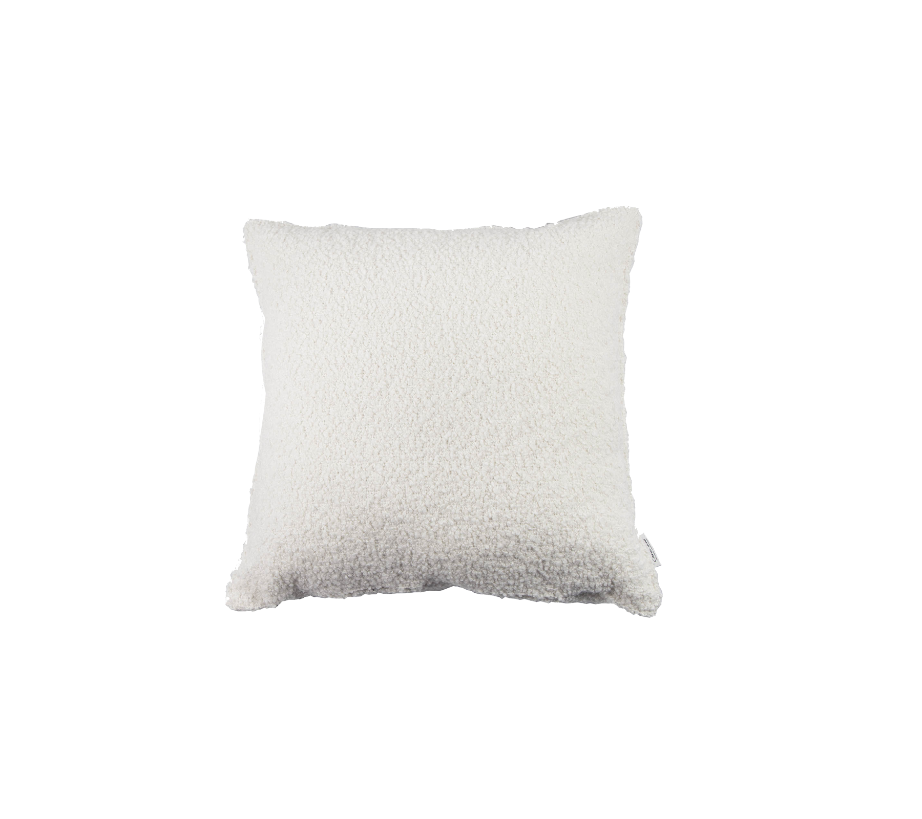 Blød, fluffy hvid pude med en tekstureret overflade, ideel til at tilføre komfort og stil til ethvert rum.