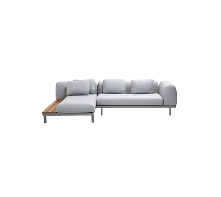 Space modulopbygget chaiselongsofa med sidebord