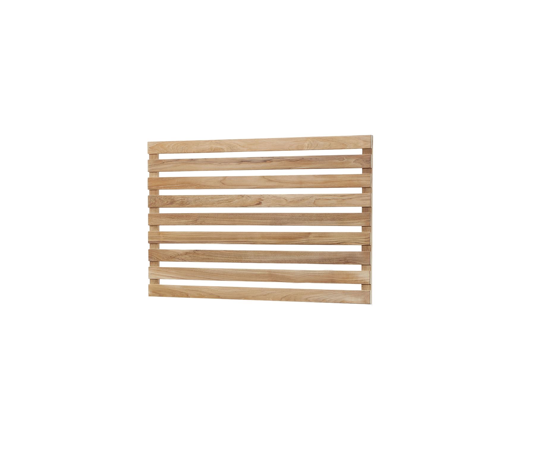 Et træpanel med horisontale planker, der viser en naturlig finish og et simpelt design, der passer til forskellige anvendelser.