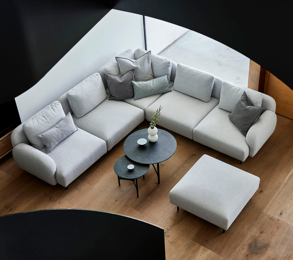 Aura 3. pers. sofa, m/lavt armlæn & chaiselong, venstre (2.2)
